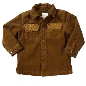 Corduroy Jacket Size 3t Retro Vintage Style Brown Tan Coat Toddler Boys